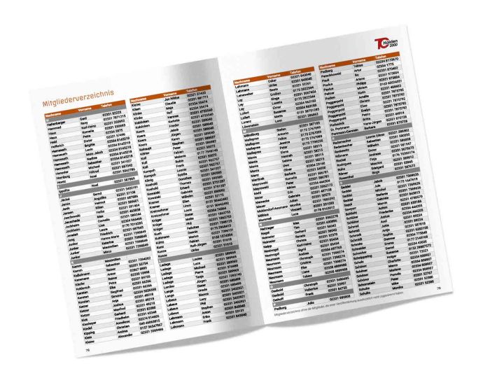 Vereinszeitschrift - Konzeption, Layout, Satz