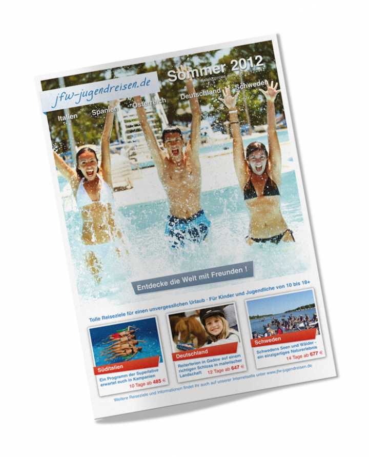 Reisekatalog - Konzeption, Layout, Satz