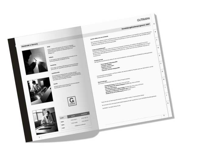 Produktkatalog - Konzeption, Layout, Satz