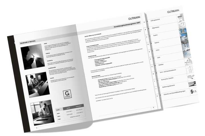 Produktkatalog - Konzeption, Layout, Satz