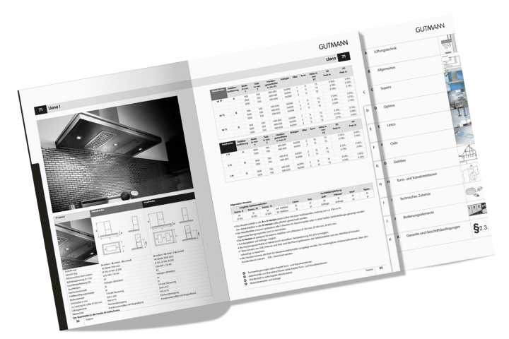 Product catalogue - Conception, layout