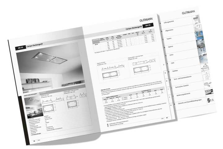 Product catalogue - Conception, layout