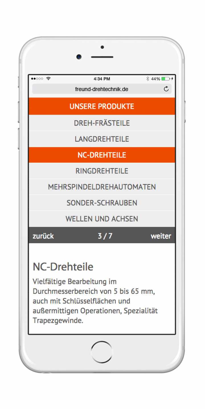 Responsive Webdesign - Entwurf, Umsetzung