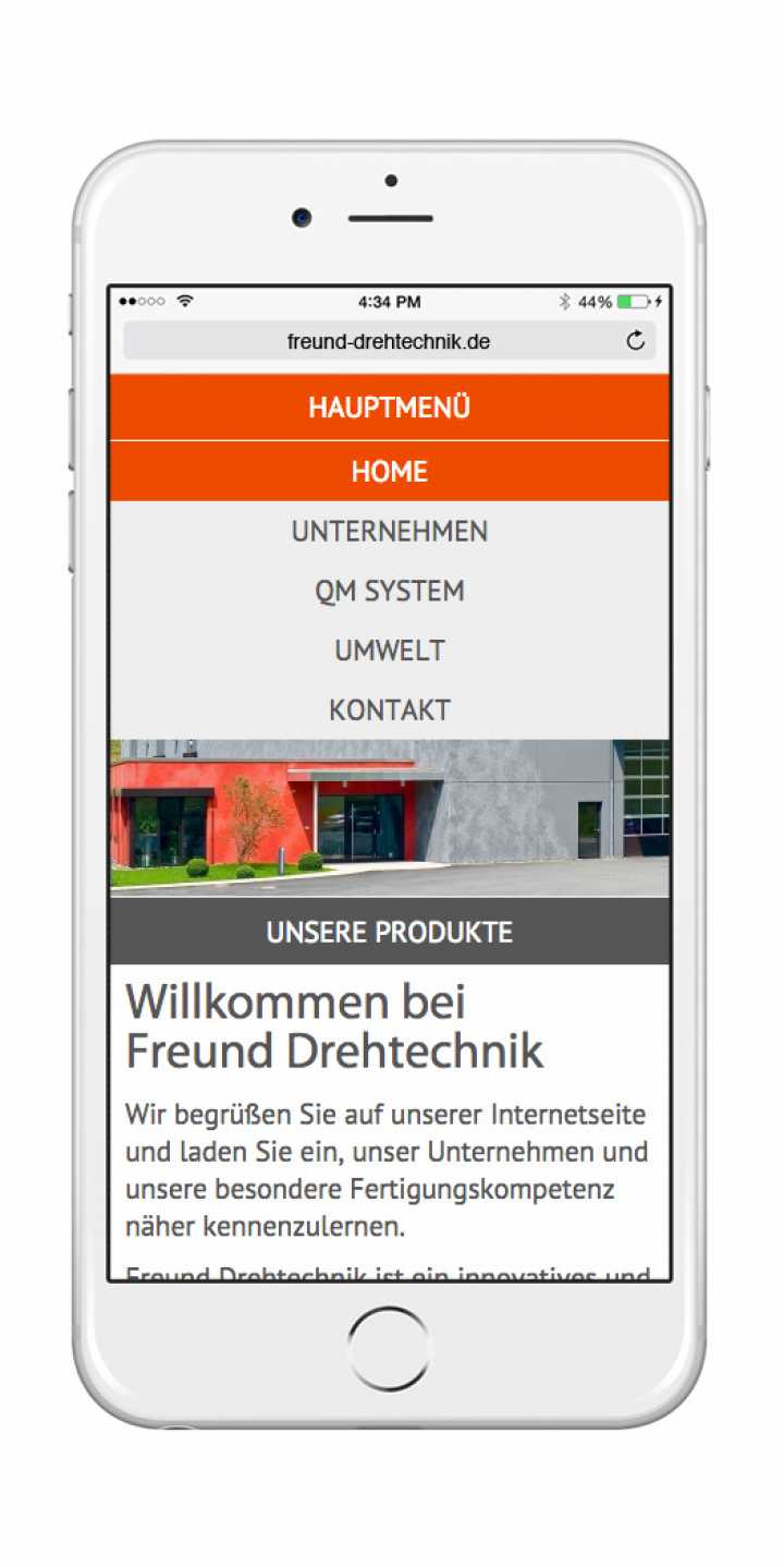 Responsive Webdesign - Entwurf, Umsetzung