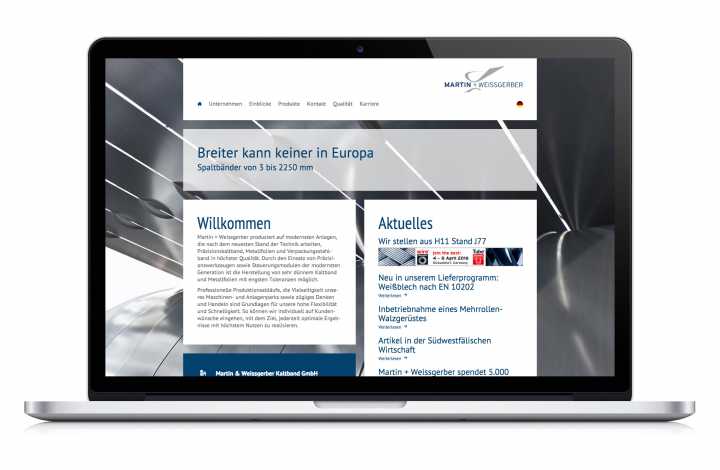 Kaltwalzwerk - Webdesign