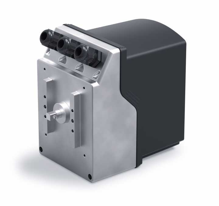 Gear motor for actuation of gas and air valves - Industrial design, user interface