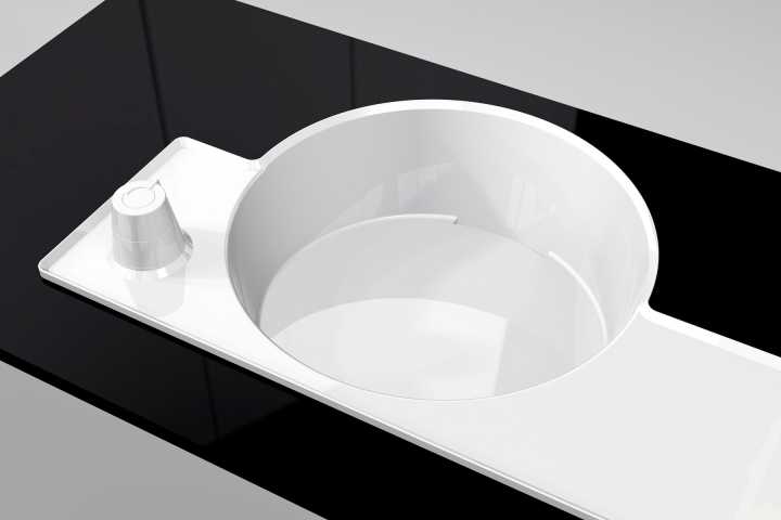 Wash basin with integrated faucet - Design for sale