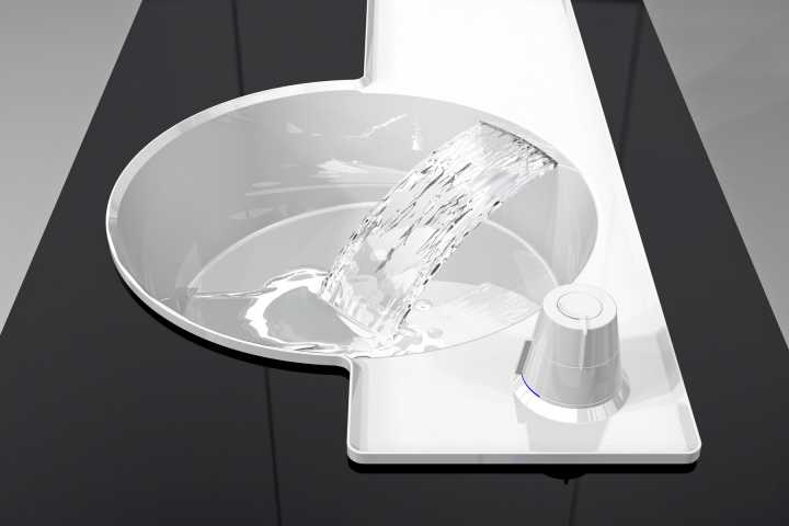 Wash basin with integrated faucet - Design for sale