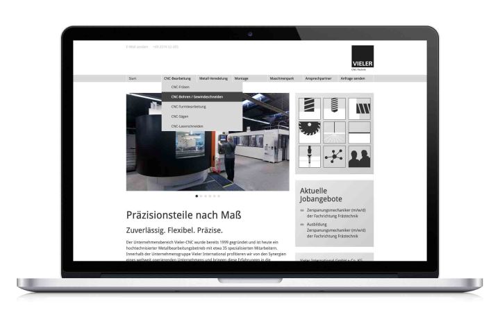 Metallbearbeitung - Webdesign