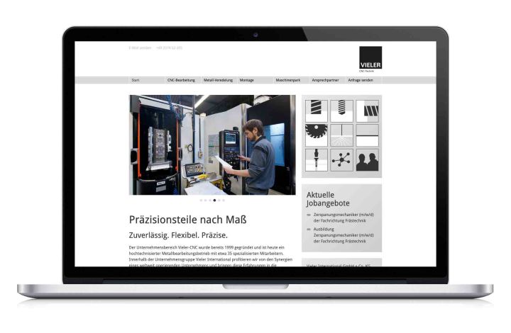 Metallbearbeitung - Webdesign