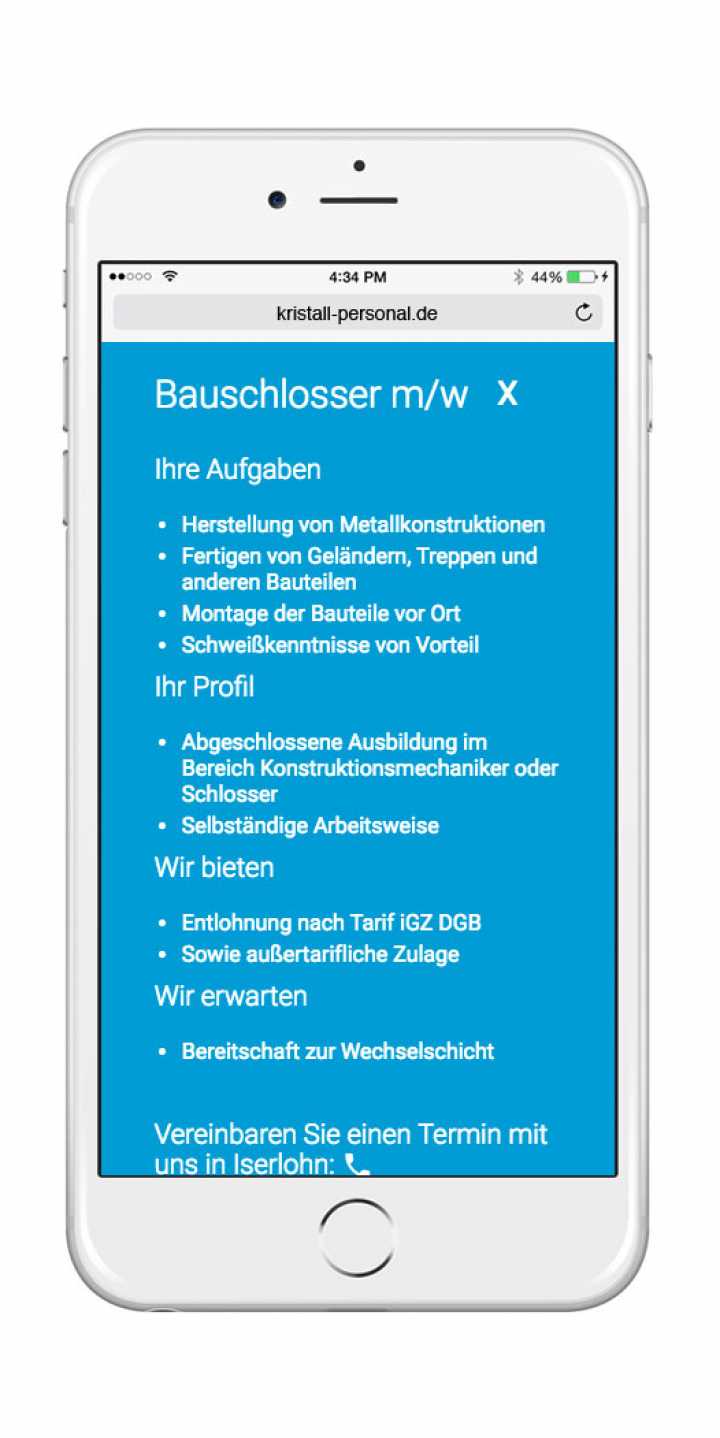 Personaldienstleister - Webdesign