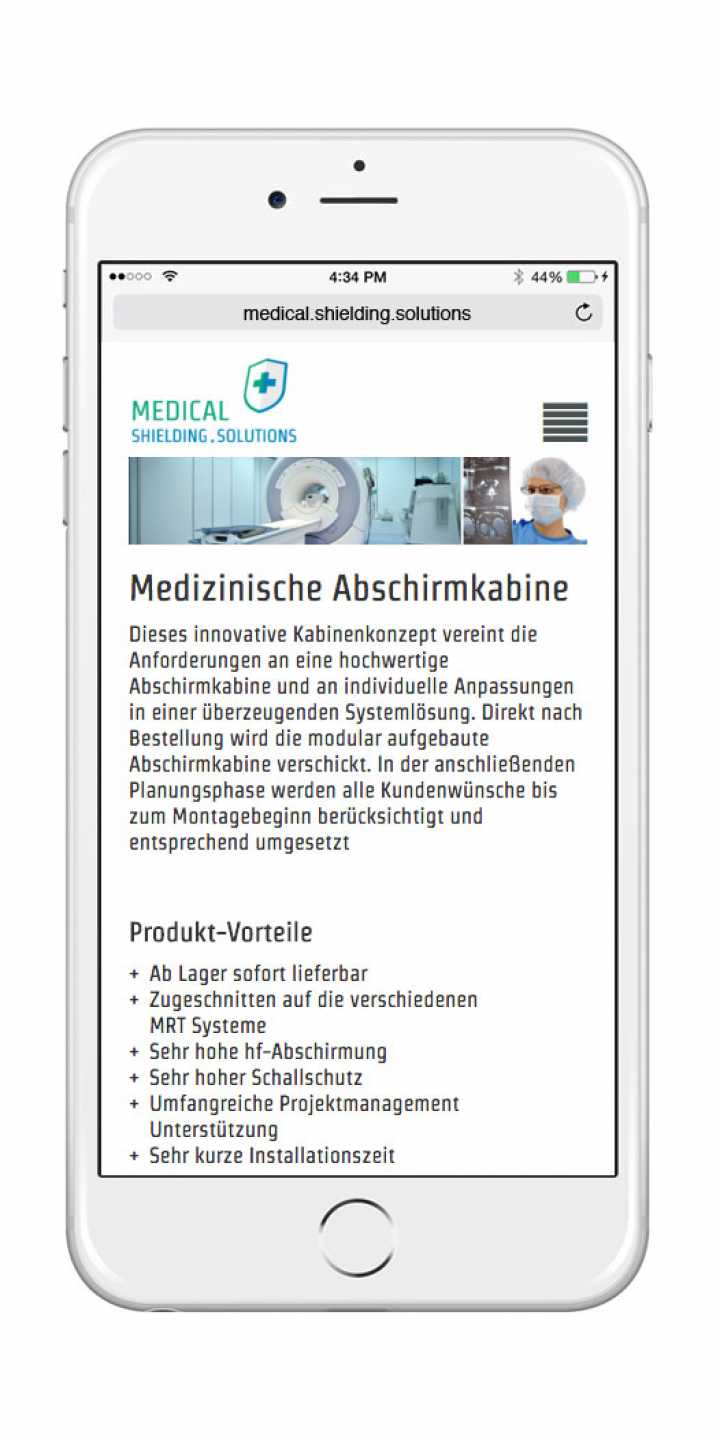 Medizintechnik - Webdesign