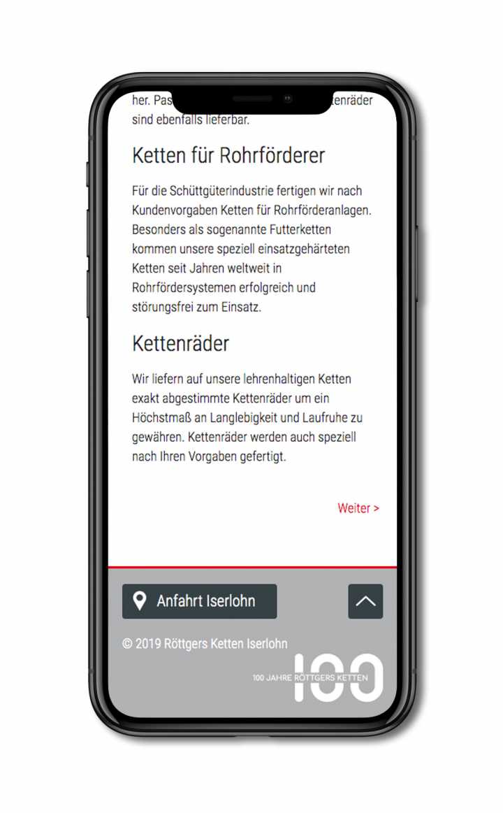 Kettenfabrik - Webdesign