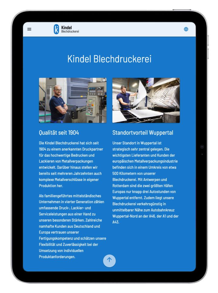 Blechdruckerei - Webdesign