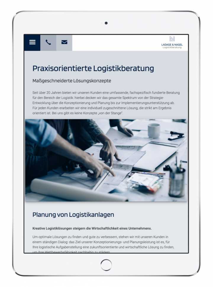 Logistikberatung - Webdesign