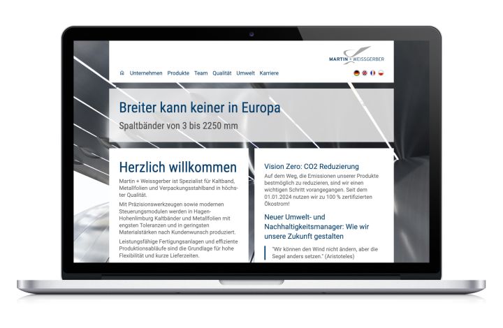 Kaltwalzwerk - Webdesign