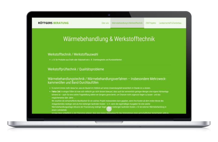 Industrieberatung - Webdesign