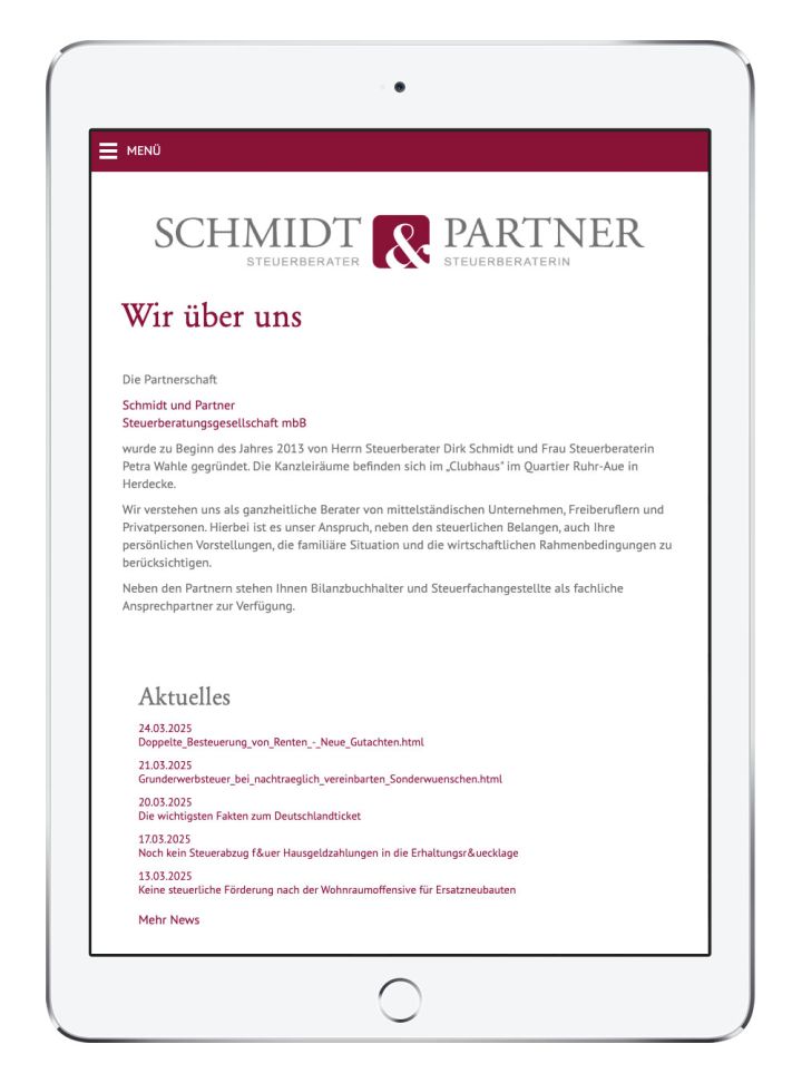 Steuerberatung - Webdesign