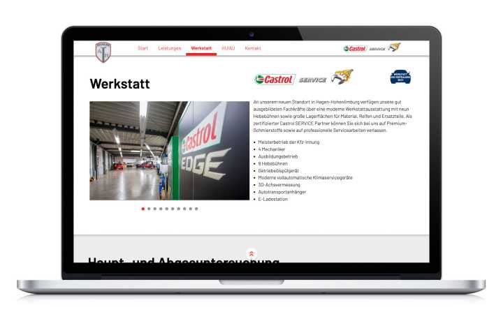 Kfz-Werkstatt - Webdesign