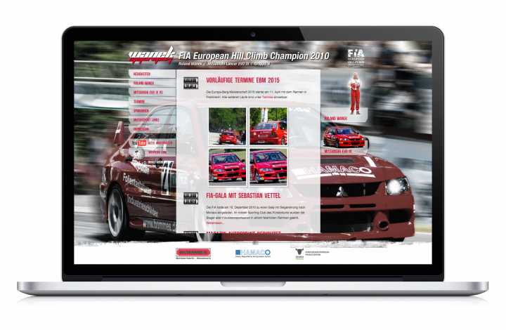 Motorsport - Artwork, implementation, CMS